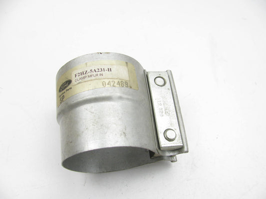 NEW - OEM Ford Heavy Duty Muffler Inlet Pipe Exhaust Clamp 2.75'' Stainless Steel