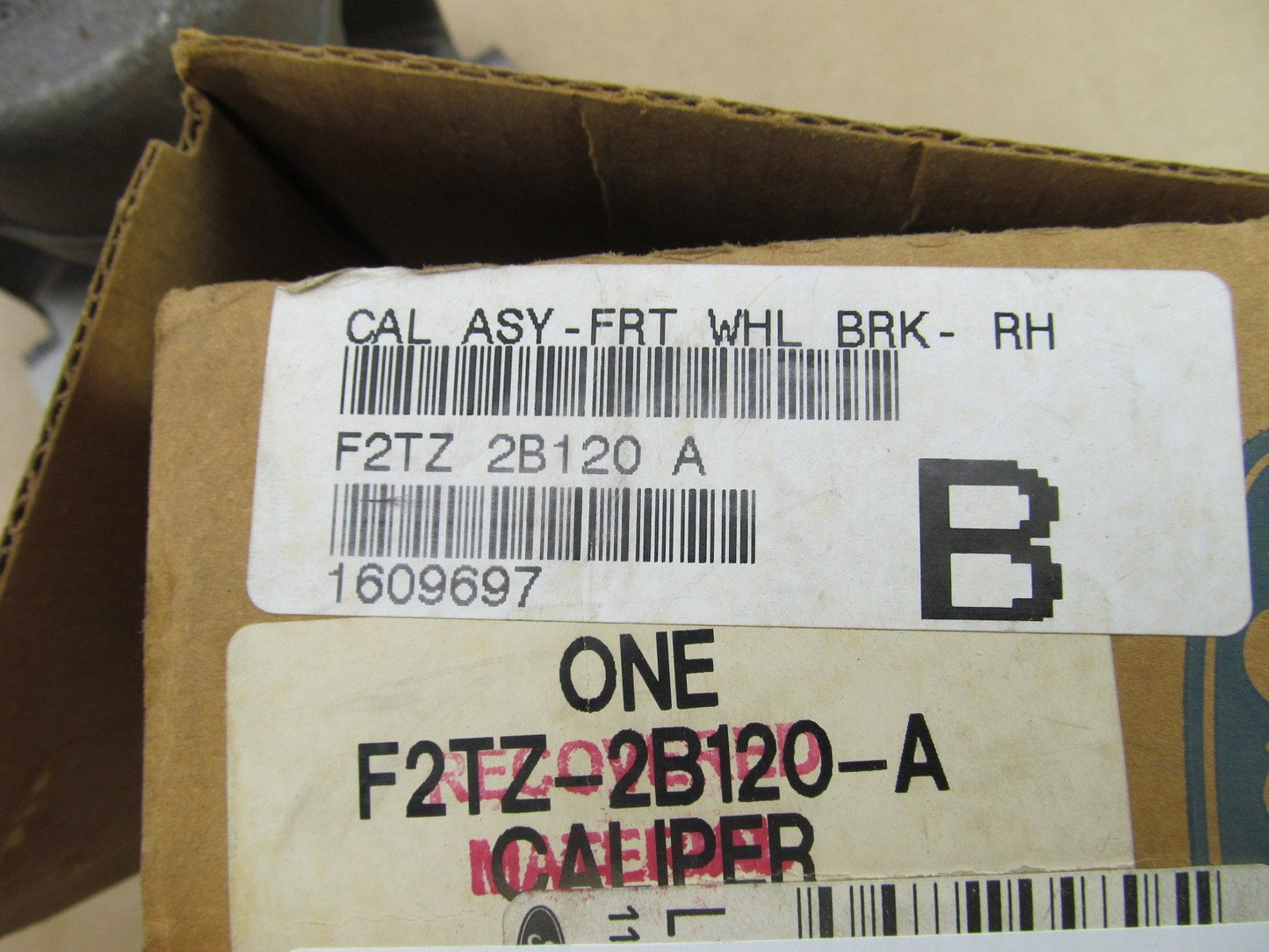 Reman. OEM Ford F2TZ-2B120-A Disc Brake Caliper - Front Right