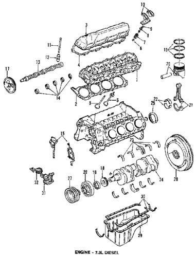 NEW GENUINE Ford F2TZ-6701-A Rear Main Seal 7.3L Diesel Engine