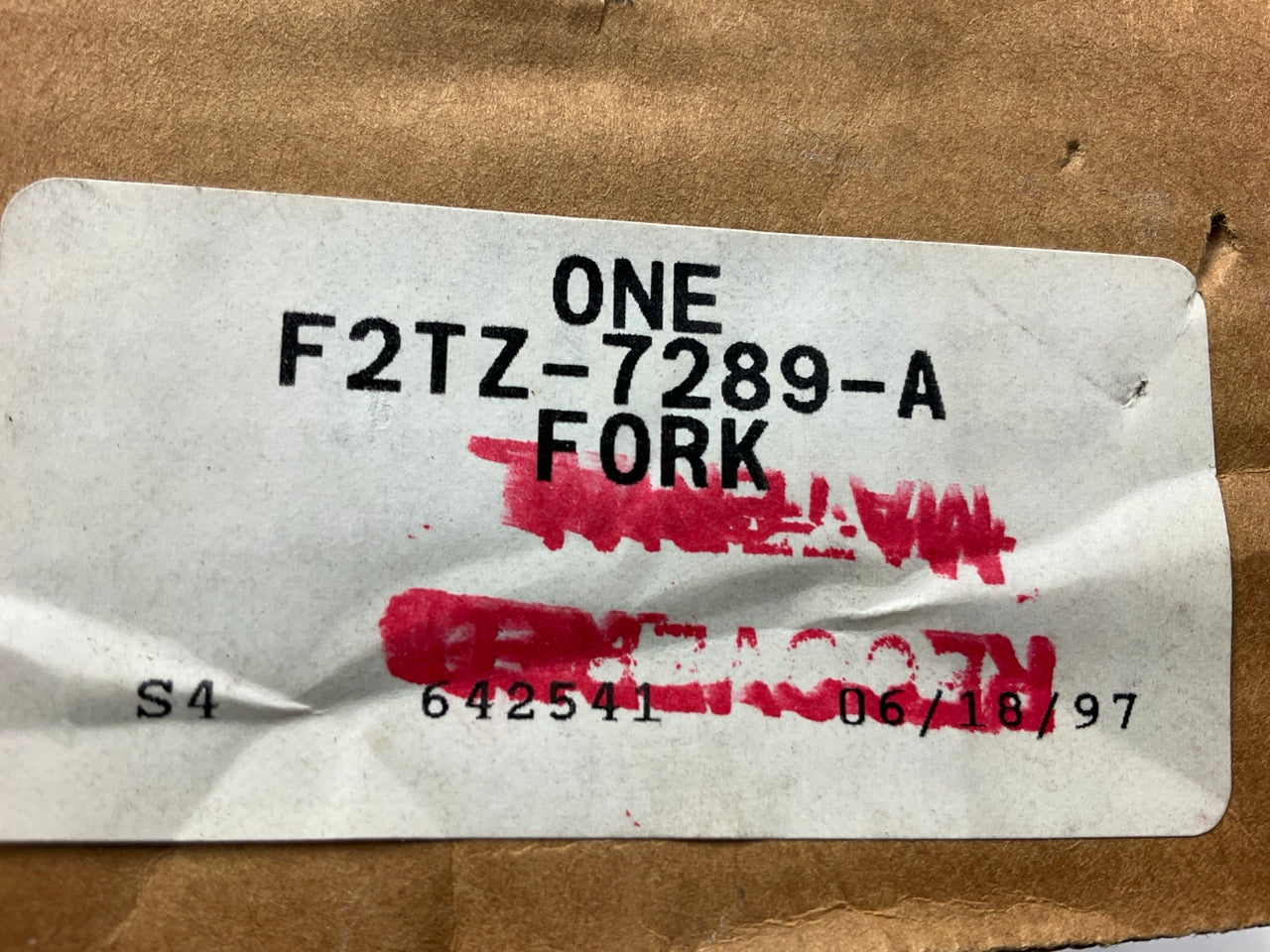 NEW - OEM Ford F2TZ-7289-A Transfer Case Range Or Reduction Shift Fork, BW1350