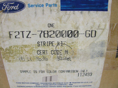 NOS OEM Ford F2TZ-7820000-GD Upper Stripe Kit - 1993 Explorer Mocha Medium Lite