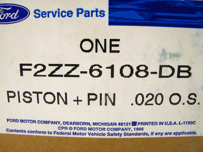 NEW - OEM Ford F2ZZ-6108-DB Engine Piston .020'' 1987-1995 5.0L-V8