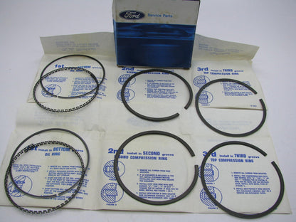 DOES (2) PISTONS - OEM Ford F2ZZ-6148-A STANDARD SIZE Piston Rings 86-95 Mustang