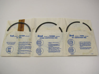 NEW - OEM Ford F2ZZ-6148-B Partial Piston Ring Set 1986-2001 302 5.0L .020''