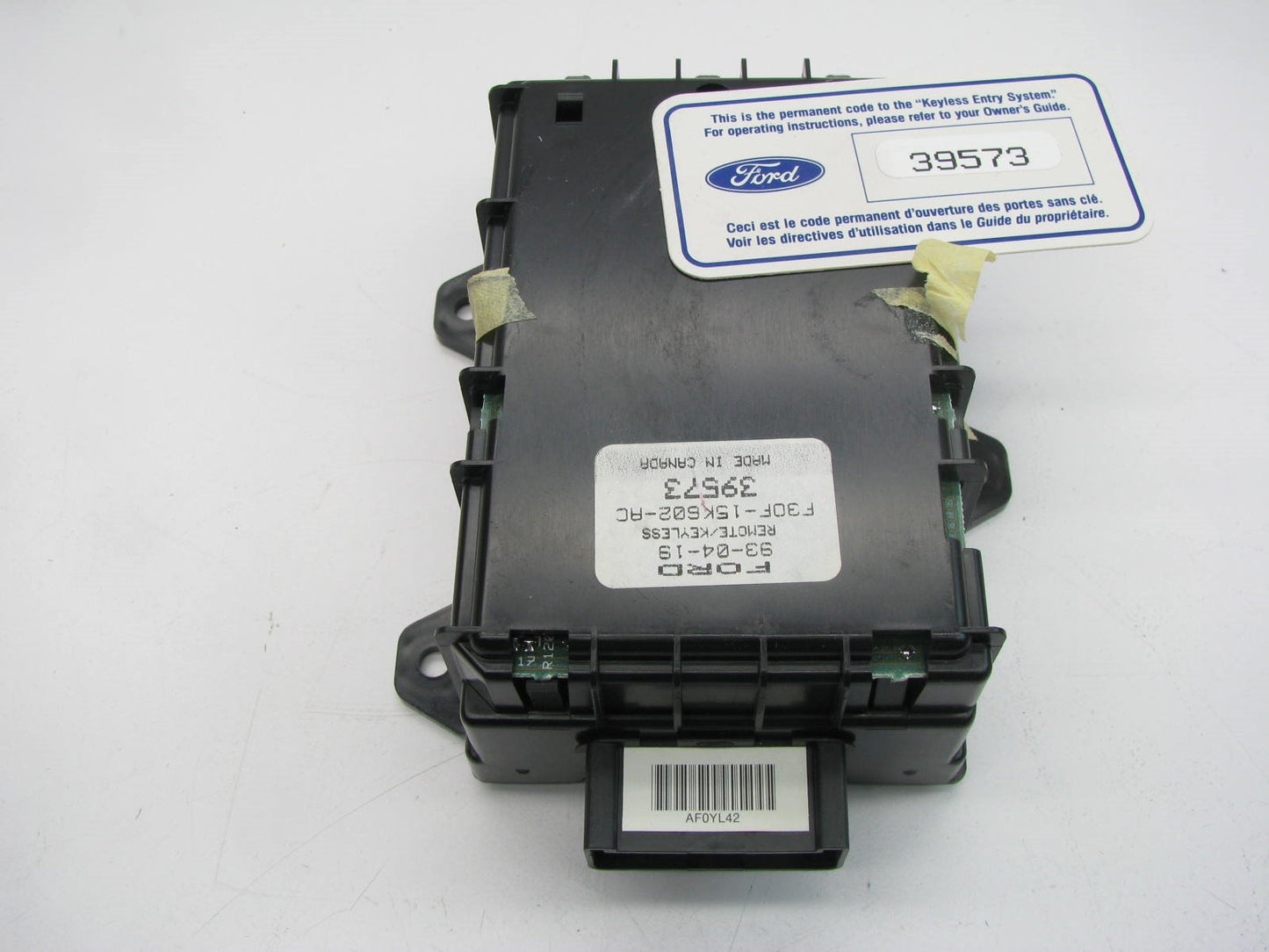NEW - OEM FORD Keyless Entry Control Module 1992-1993 Lincoln Continental