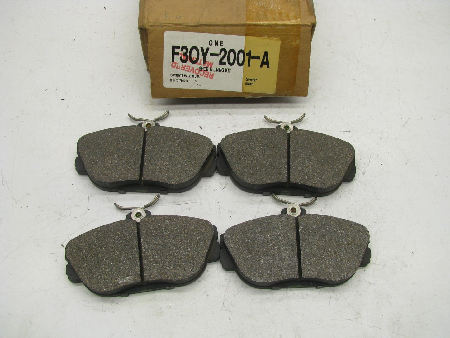 NEW GENUINE - OEM Ford F30Y-2001-A Front Disc Brake Pads