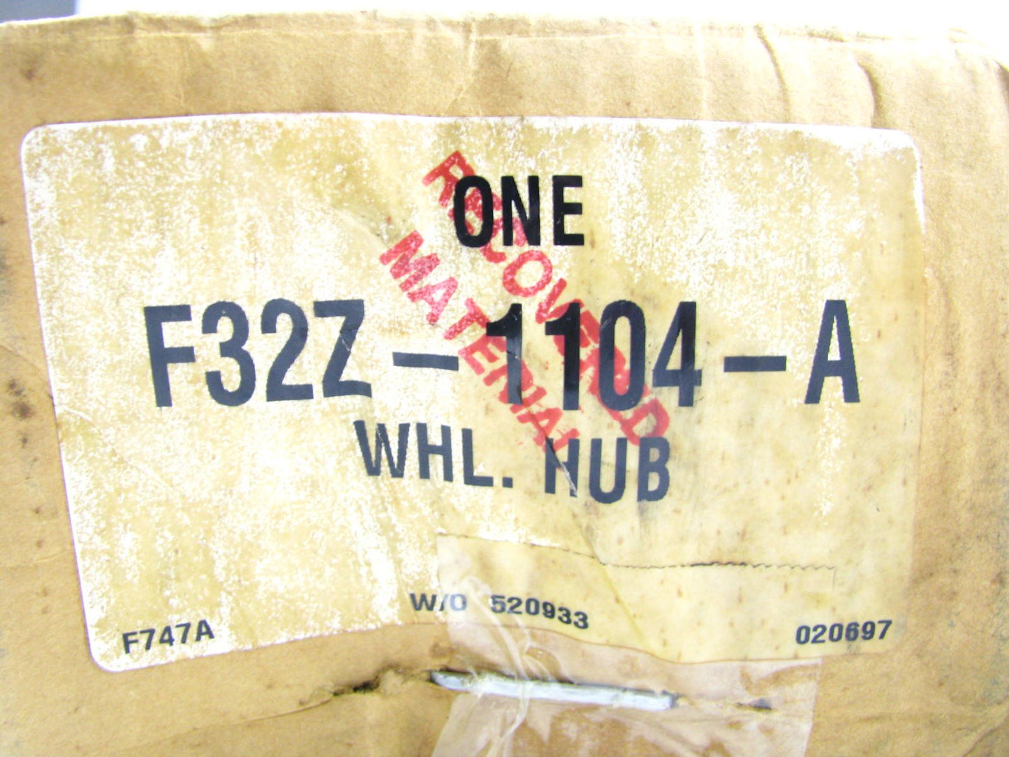 (x2)  OEM Ford Rear Wheel Bearing HUBS Only. F32Z-1104-A