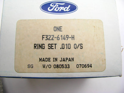 NEW GENUINE OEM 1993-1997 Ford Probe 2.0L Piston Rings Set - 0.010'' OVER
