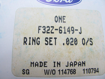 1993-1997 Ford Probe 2.0L Engine Piston Rings Set - 0.020'' Oversize F32Z-6149-J