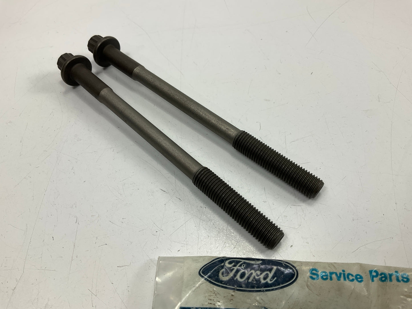 (2) NEW - OEM Ford F32Z-6345-C Rear Outer Main Cap Bolt, 1993-1996 Probe 2.5L-V6
