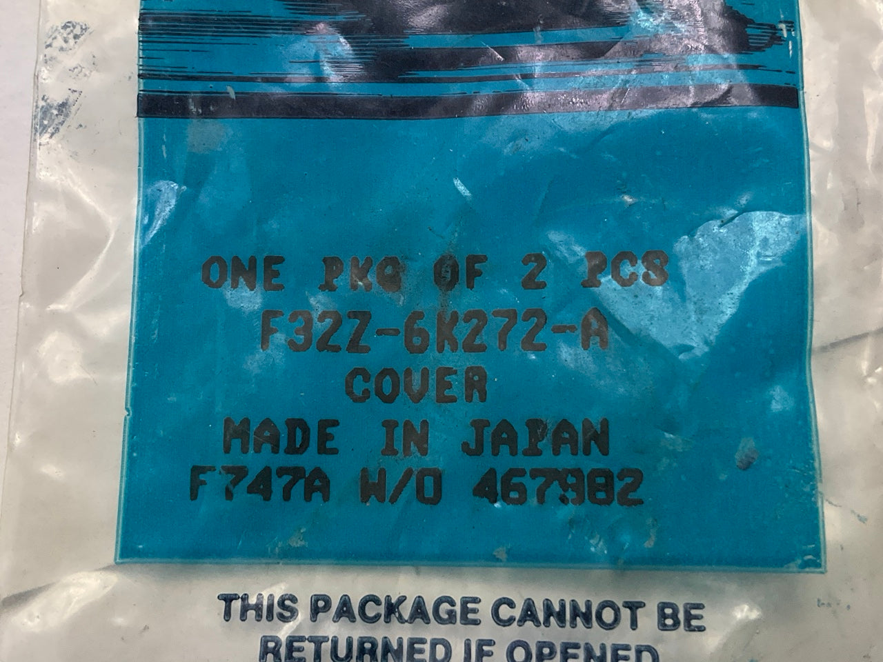 (2) NEW - OEM Ford F32Z-6K272-A Engine Semi-Circular Camshaft Plug
