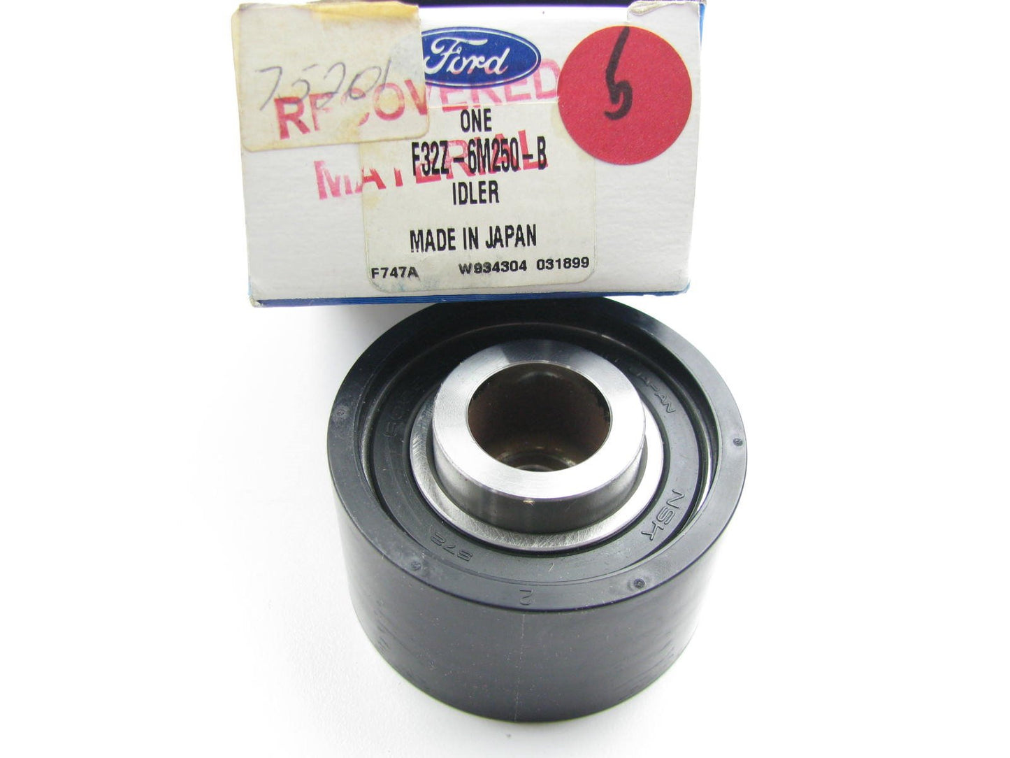 NEW GENUINE Engine Timing Belt Idler Pulley (Right Upper) OEM Ford F32Z-6M250-B