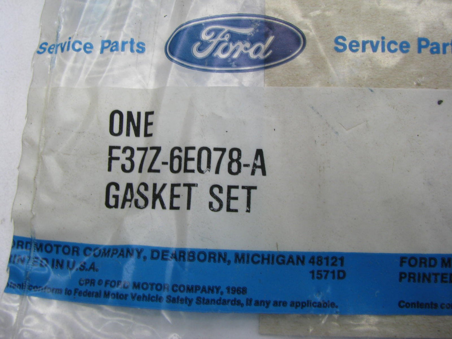 New GENUINE OEM 93-94 Ford LOWER Engine Conversion Gasket Set 2.3L F37Z-6E078-A