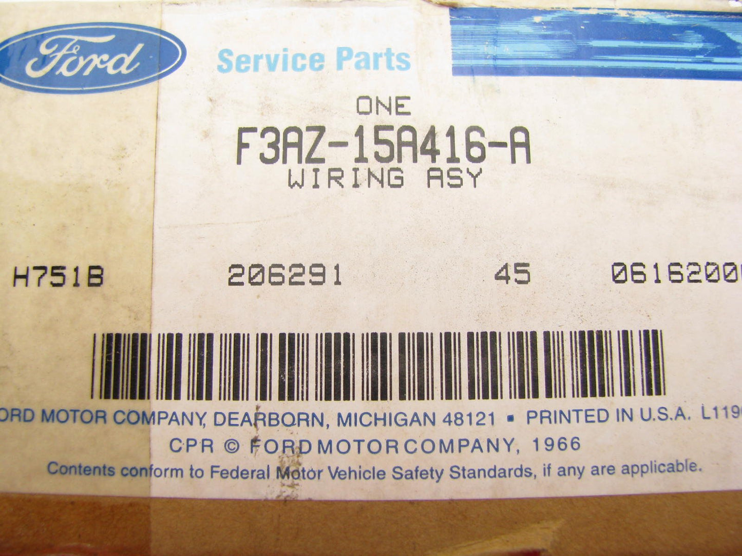 Ford F3AZ-15A416-A Trailer Towing Wiring Harness 93-97 Crown Vic Grand Marquis