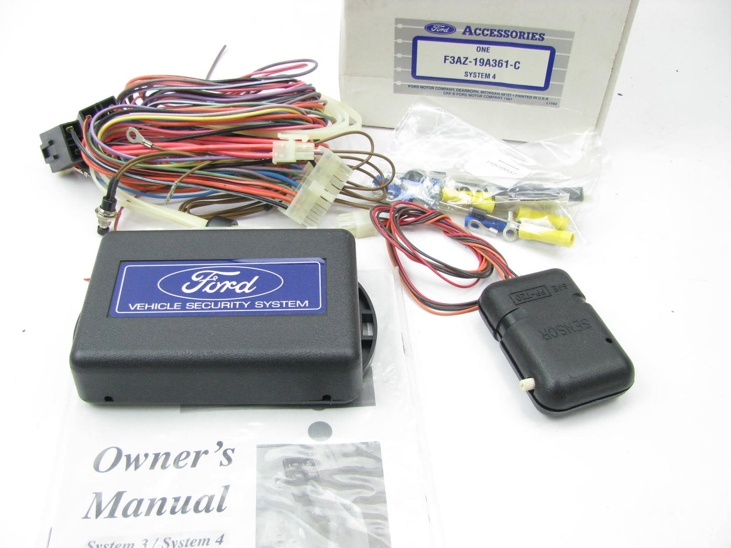 NEW - OEM Ford F3AZ-19A361-C-WOHORN Remote Car Alarm System - COMES W/O HORN