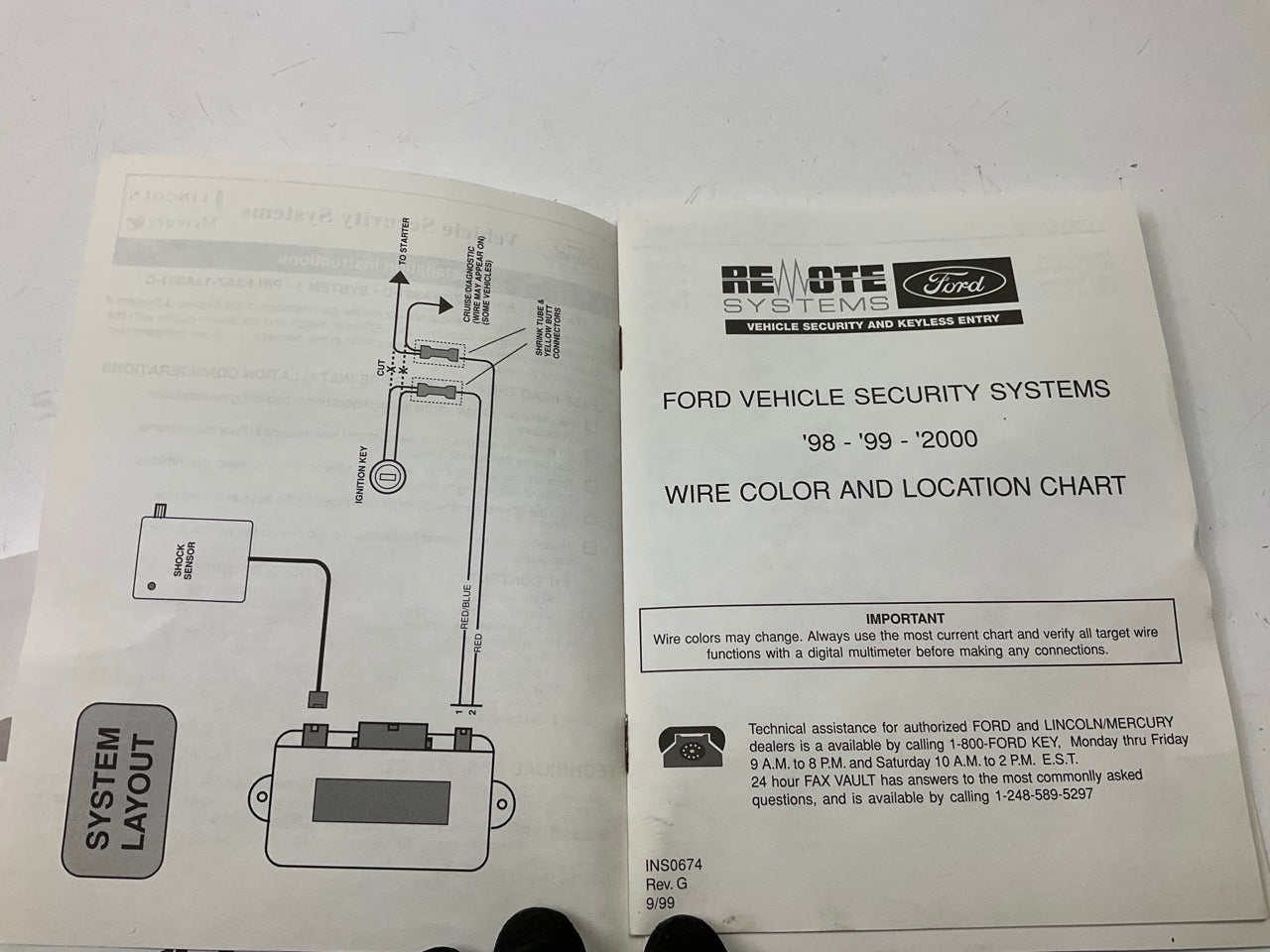 NOS Genuine OEM Ford F3AZ-19A361-C Remote Car Alarm System