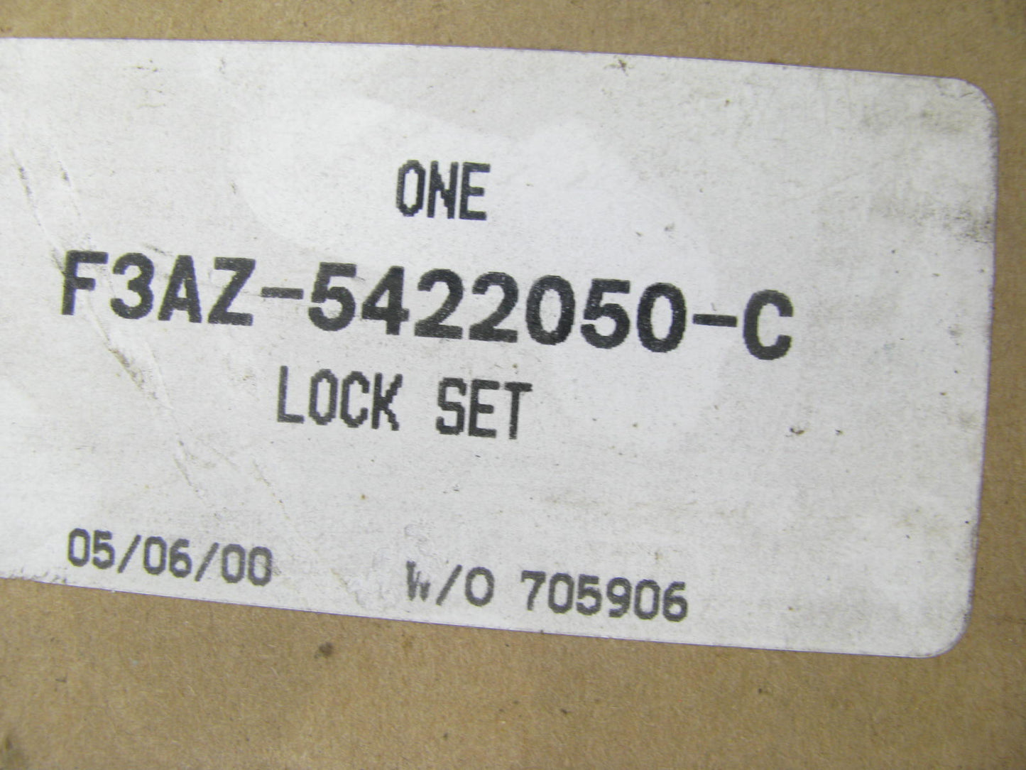 GENUINE FORD Ignition Door Trunk Glove Box Lock Set W/ Keys F3AZ-5422050-C
