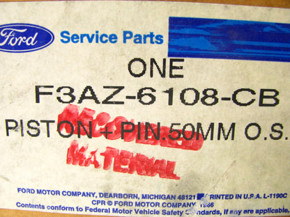 (8) NEW - OEM Ford F3AZ-6108-CB Engine Piston .50mm 1992-1994 4.6L-V8