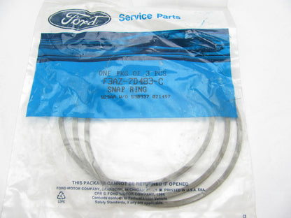 (3) Ford F3AZ-7D483-C Direct Clutch Snap Ring 0.82'' AODE 4R70W 4R75W 4R70E 4R75E