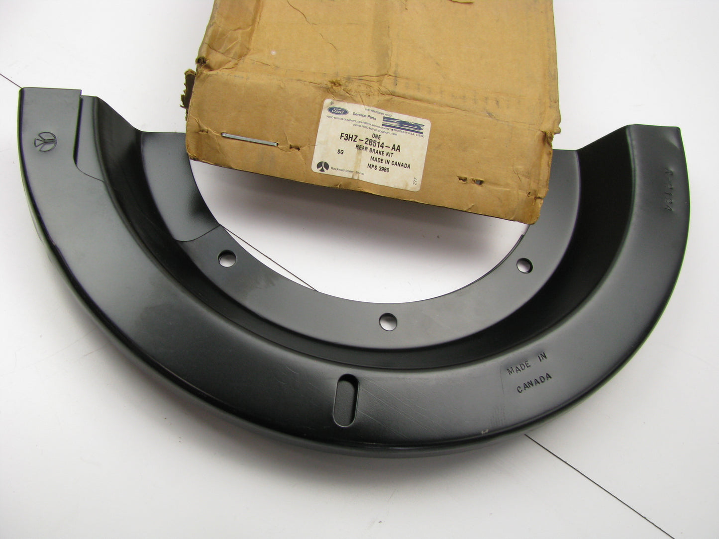 NEW - OEM Ford F3HZ-2B514-AA Brake Dust Shield - 16.5'' X 7'' P And Q Brakes