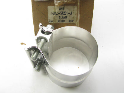 NEW - OEM Ford F3HZ-5A231-A 3'' Stainless Exhaust Pipe Lap Joint Clamp