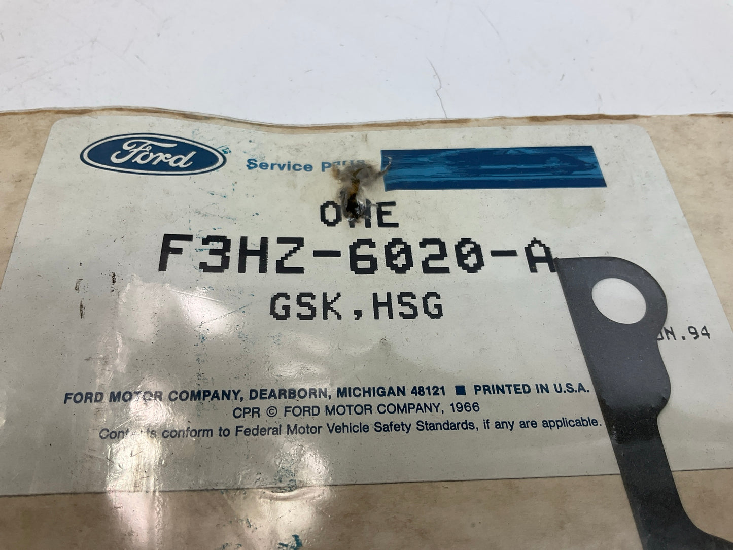NEW - OEM Ford F3HZ-6020-A Timing Cover Gasket 1993-1998 5.9L-L6 FD1060 Diesel
