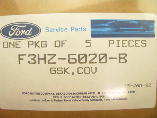 (5) NEW - OEM Ford F3HZ-6020-B Front Gear Cover Gasket - Cummins FD1060 5.9L-L6