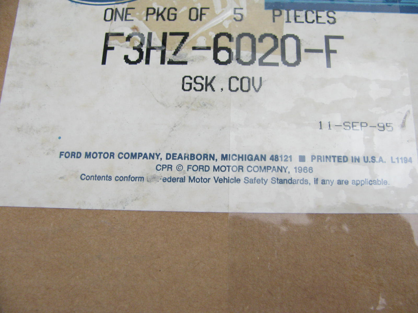 NEW - OEM Ford F3HZ-6020-F Outer Timing Cover Gasket 1993-1998 FD1460 Diesel