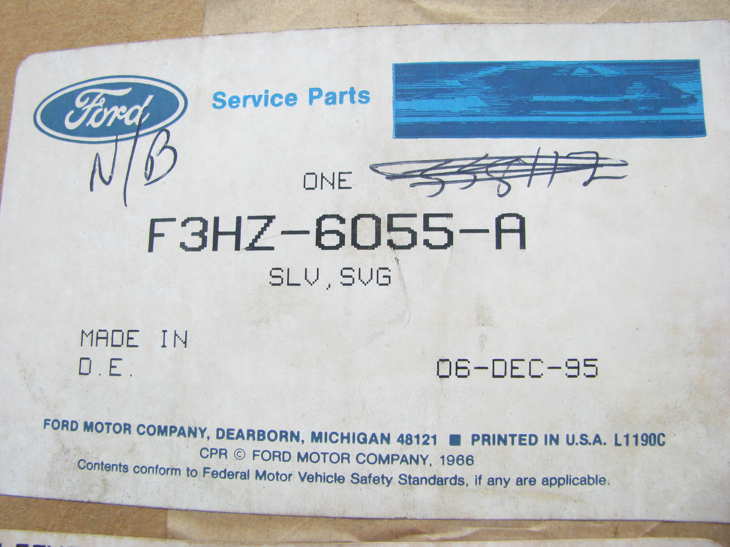 NEW - OEM Ford F3HZ-6055-A Engine Cylinder Liner 1993-1998 FD1060 5.9L-L6 Diesel