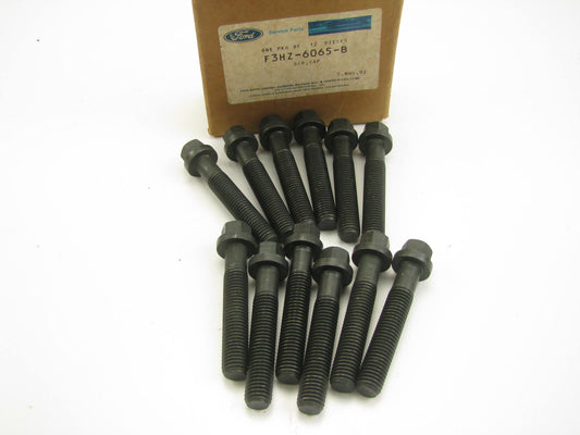 (12) NEW OEM Ford F3HZ-6065-B Engine Cylinder Head Bolts Ford Truck With Cummins