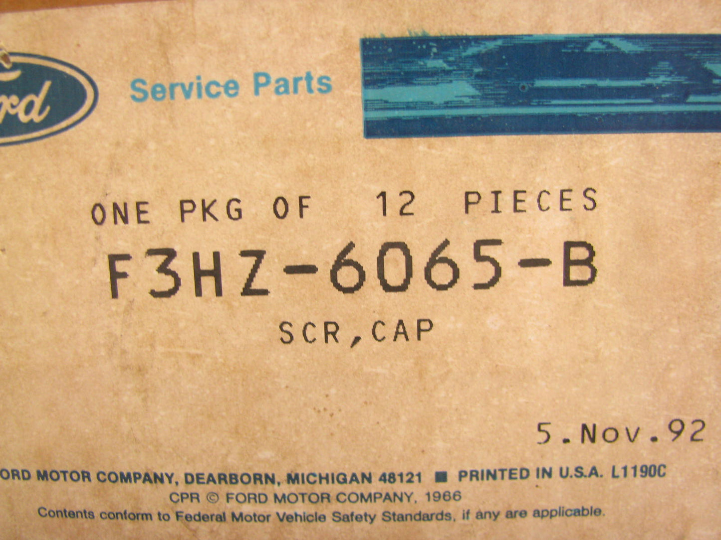 (12) NEW OEM Ford F3HZ-6065-B Engine Cylinder Head Bolts Ford Truck With Cummins