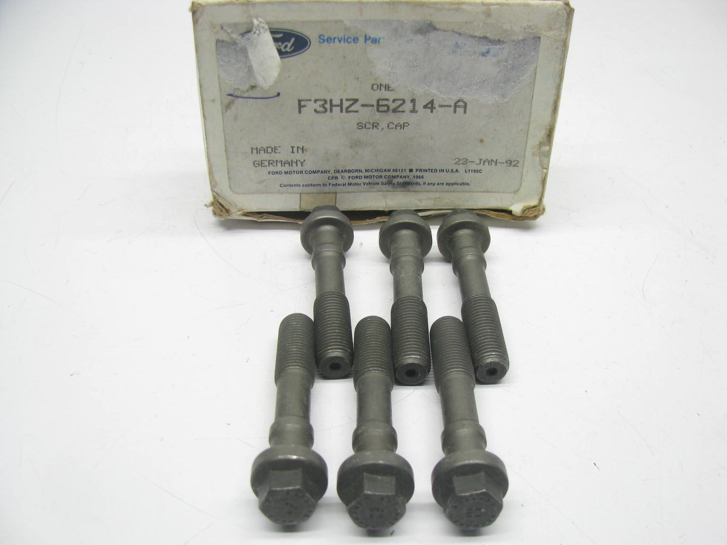 (6) NEW OEM Ford F3HZ-6214-A Connecting Rod Bolt 1993-1998 FD1060 DIESEL 160 HP