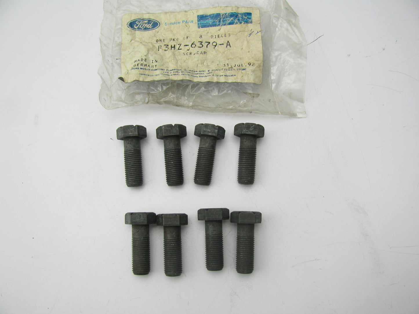 (8) NEW - OEM Ford F3HZ-6379-A Flywheel Crankshaft Bolt - FD1060 FD1460 Diesel