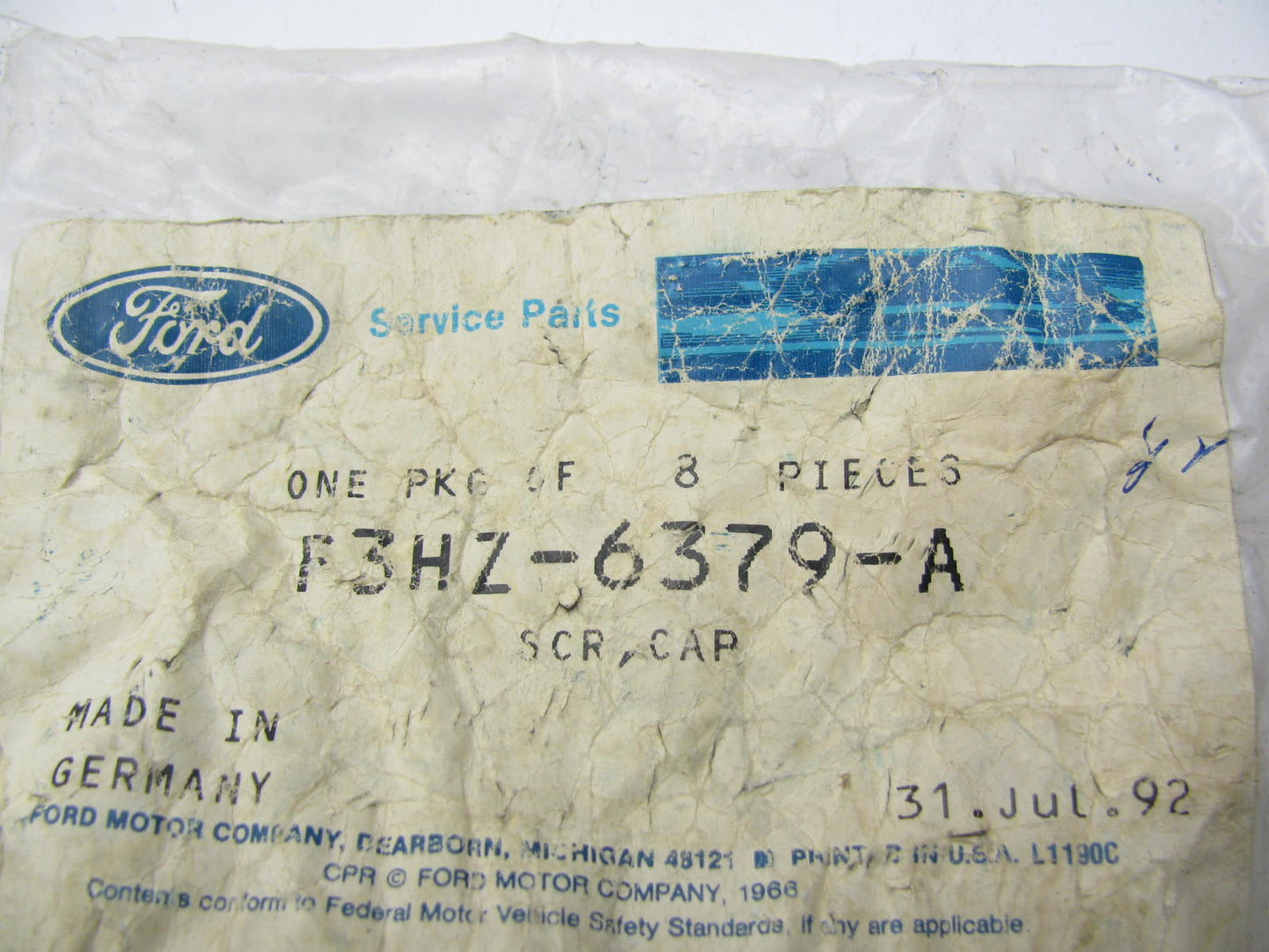 (8) NEW - OEM Ford F3HZ-6379-A Flywheel Crankshaft Bolt - FD1060 FD1460 Diesel