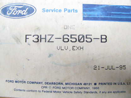 NEW OEM Ford F3HZ-6505-B Exhaust Valve 1993-1994 FD1460 6C CT 6CTA 3802085