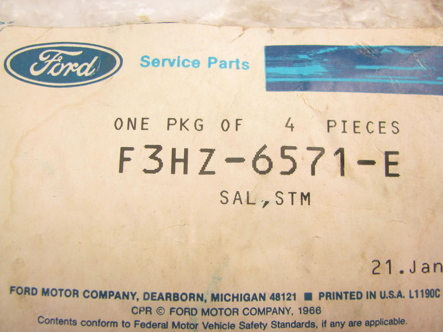 (4) NEW - OEM Ford F3HZ-6571-E Exhaust Valve Stem Seal 1993-1998 FD1060 Diesel