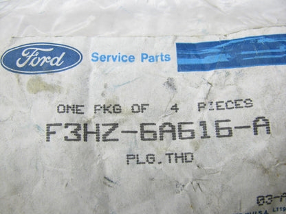 (4) NEW - OEM Ford F3HZ-6A616-A Oil Relief Valve Plug 1994-1997 FD1060 5.9L-L6