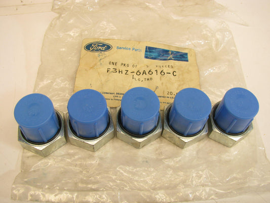 (5) NEW - OEM Ford F3HZ-6A616-C Oil Relief Valve Plug 1993-1998 FD1460 8.3L-L6