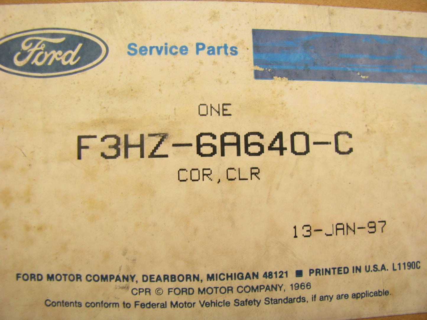 NOS OEM Ford F3HZ-6A640-C Oil Cooler - 1993 Ford LN8000 Cargo Truck