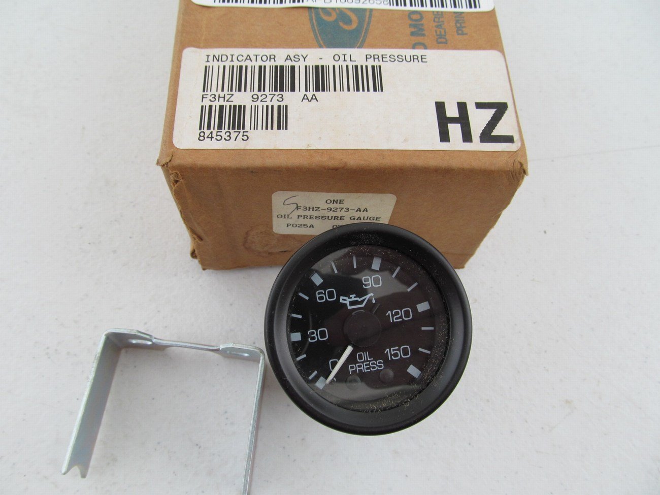 NOS OEM Ford F3HZ-9273-AA Oil Pressure Gauge - 1993-UP HD TRUCK