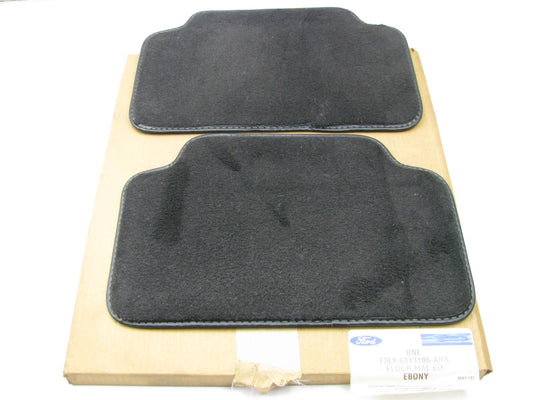 NOS 1993-96 Lincoln Mark VIII REAR OEM Ford Black Floor Mats # F3LY-6313106-AHA