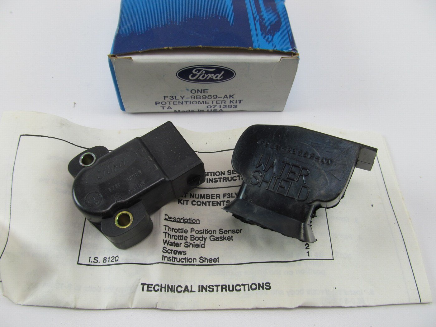 Genuine OEM Ford Throttle Position Sensor TPS For 1991-1994 Lincoln To ...