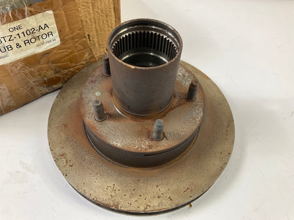 RUST - Ford F3TZ-1102-AA Front Disc Brake Rotor & Hub 1990-93 F150 Bronco 4WD