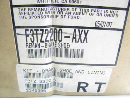 REMAN - OEM Ford F3TZ-2200-AXX Brake Shoe Set - 10 X 2-1/2'' Brakes