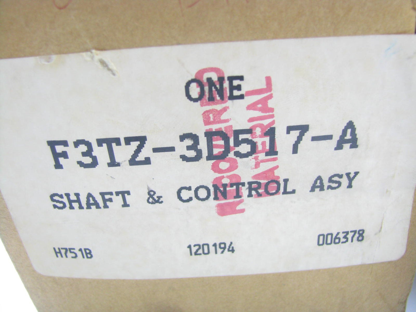 NEW - OEM F3TZ-3D517-A Ford Steering Gear Box Shaft Control Valve