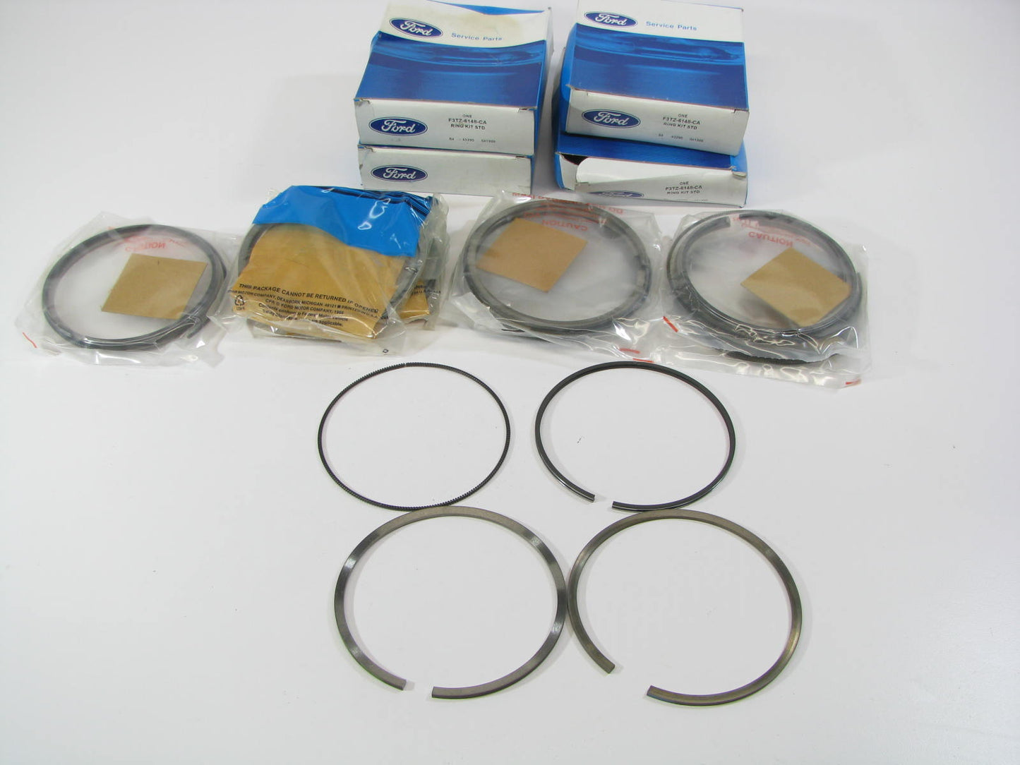 1994-1997 Ford 7.3L DIESEL Piston Rings - Does (8) Pistons OEM FORD F3TZ-6148-CA