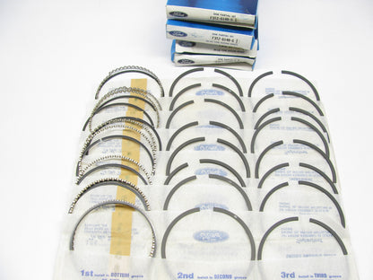 NEW - OEM Ford F3TZ-6148-G Full Piston Ring Set - Standard 1993-97 460 7.5L-V8