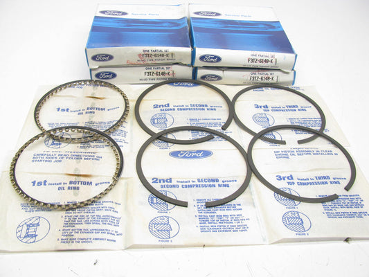 NEW OEM Ford F3TZ-6148-K Complete Piston Ring Set .040'' - Ford 429 460 7.5L-V8