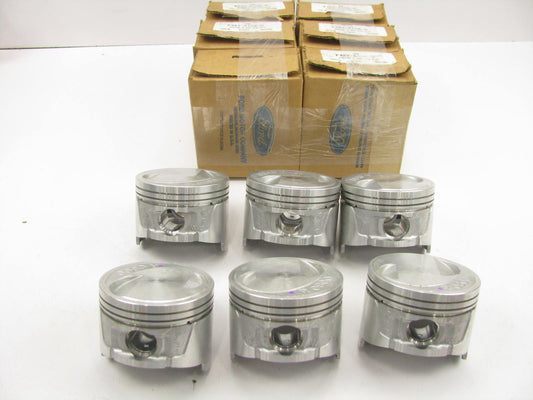(6) NEW GENUINE OEM Pistons For 1993-1998 Nissan Quest, Villager 0.010'' Oversize