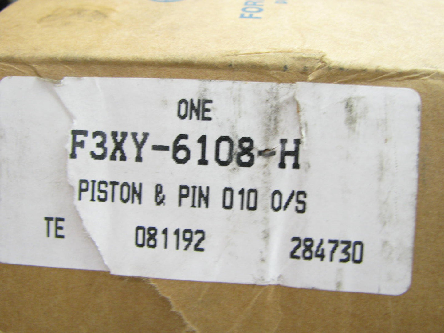 (1) NEW GENUINE OEM Ford F3XY-6108-H Piston - 0.010'' Oversize - 93-98 Villager